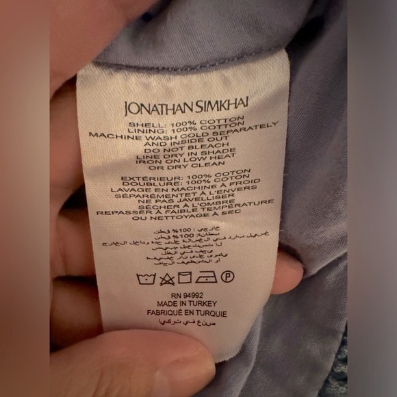 Jonathan Simkhai Ciara Denim Dress Size 0 NWT - Picture 8 of 10